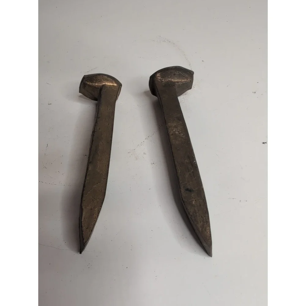 2 Vintage Railroad Spikes 6